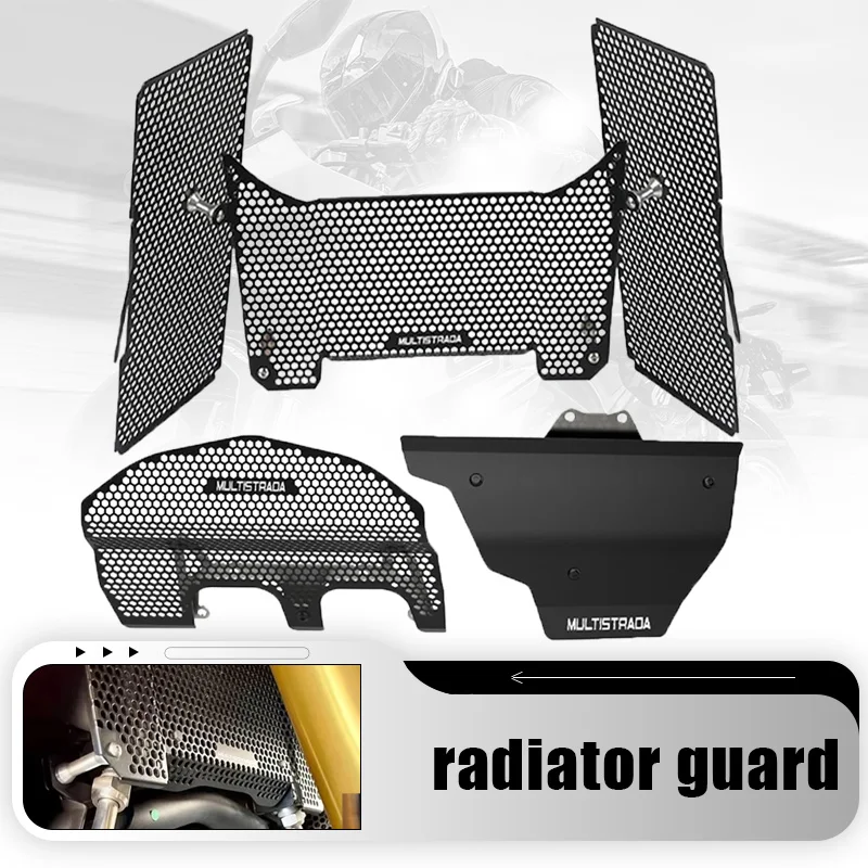 

Motorcycle For Ducati Multistrada V4 V4S 2021 2022 2023 2024 2025 2026 Radiator Guard Protector Grille Cover Protection