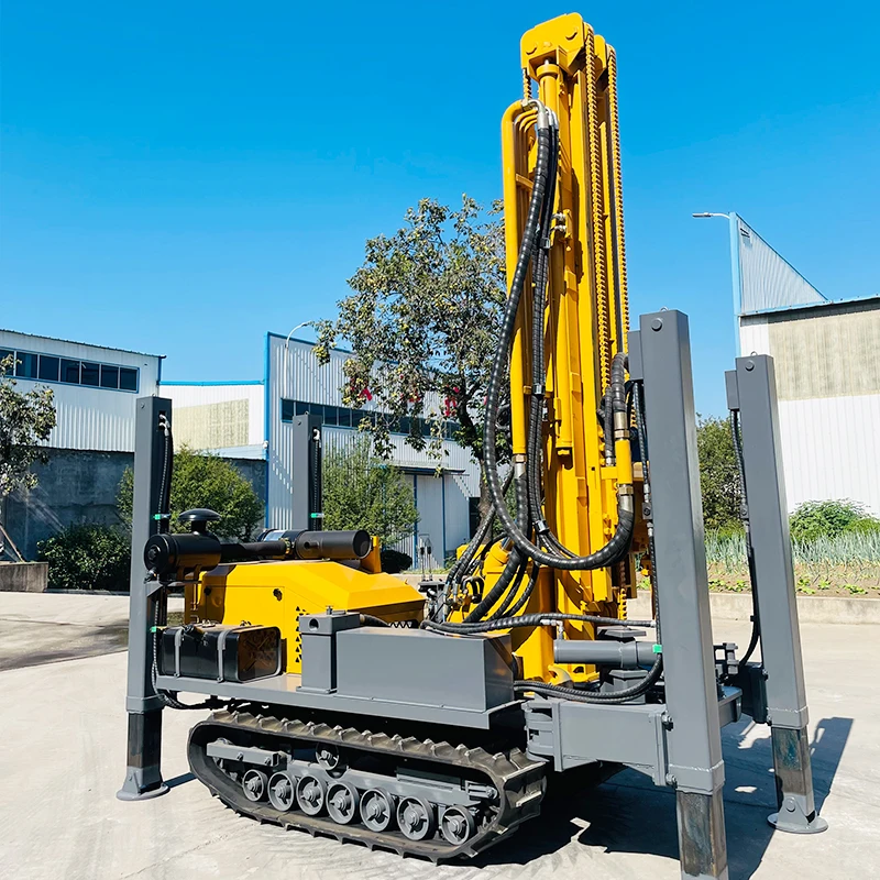 

Factory customized 250M depth small water well drilling rig machine Diesel Crawler Water Well Drilling Rig for sale