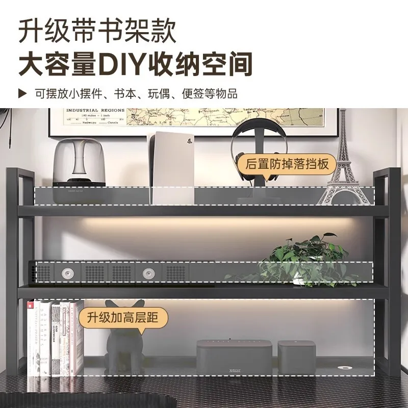 Bureau d'ordinateur d'angle, bibliothèque de sport électronique, Table intégrée pour chambre à coucher, Table de maison