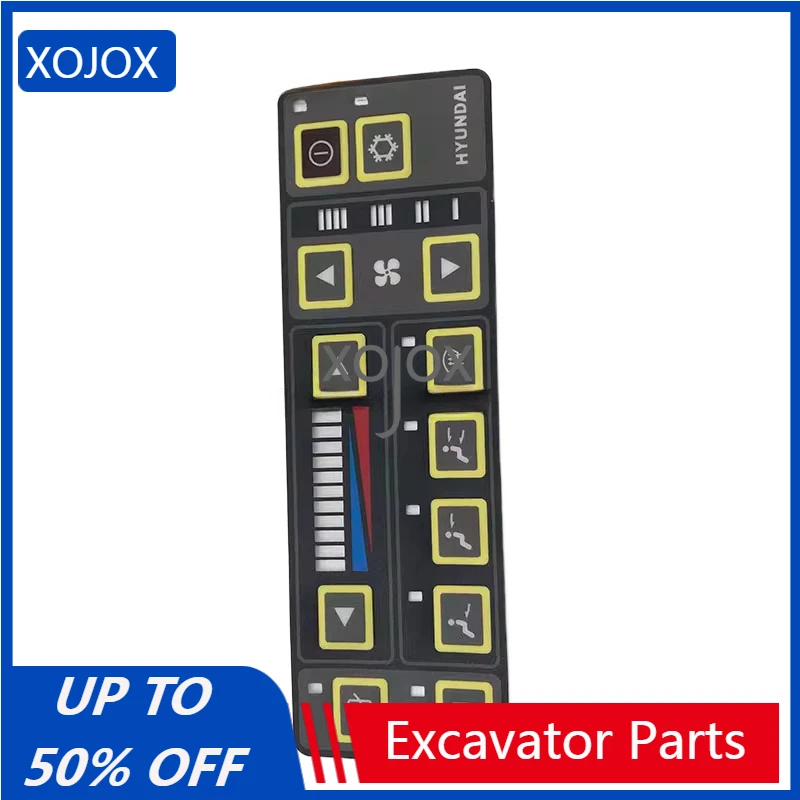 

XOJOX For Hyundai 200/215/225/265/305/-7 Air Conditioning Control Panel Stickers/Instruments Accessories Excavator Parts