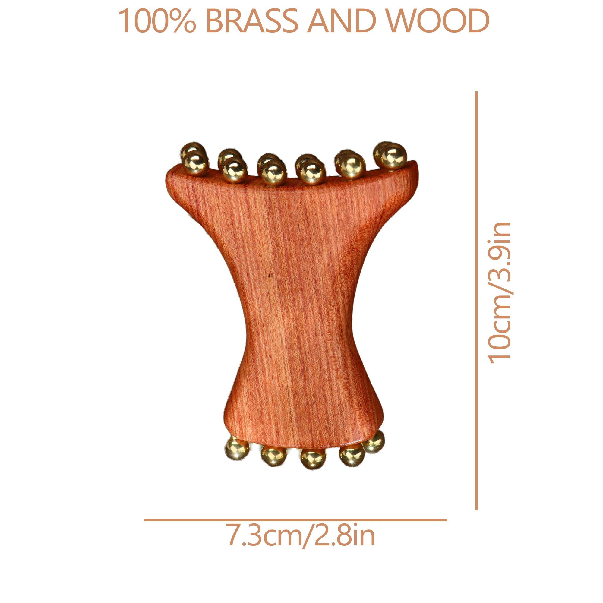 Radiant Skin Savior Lymphatic Detox Face Massager Fades Wrinkles Firms Jawline and Eyes Natural Copper Wood Beauty Tool