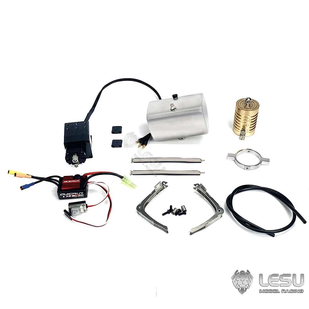 Lesu Metal Hydraulic System 205 155Mm Oil Cylinder Pump Esc Tank For 1/14 Tamiyaya Rc Dumper Truck Remoted Toucan Toy Th13460