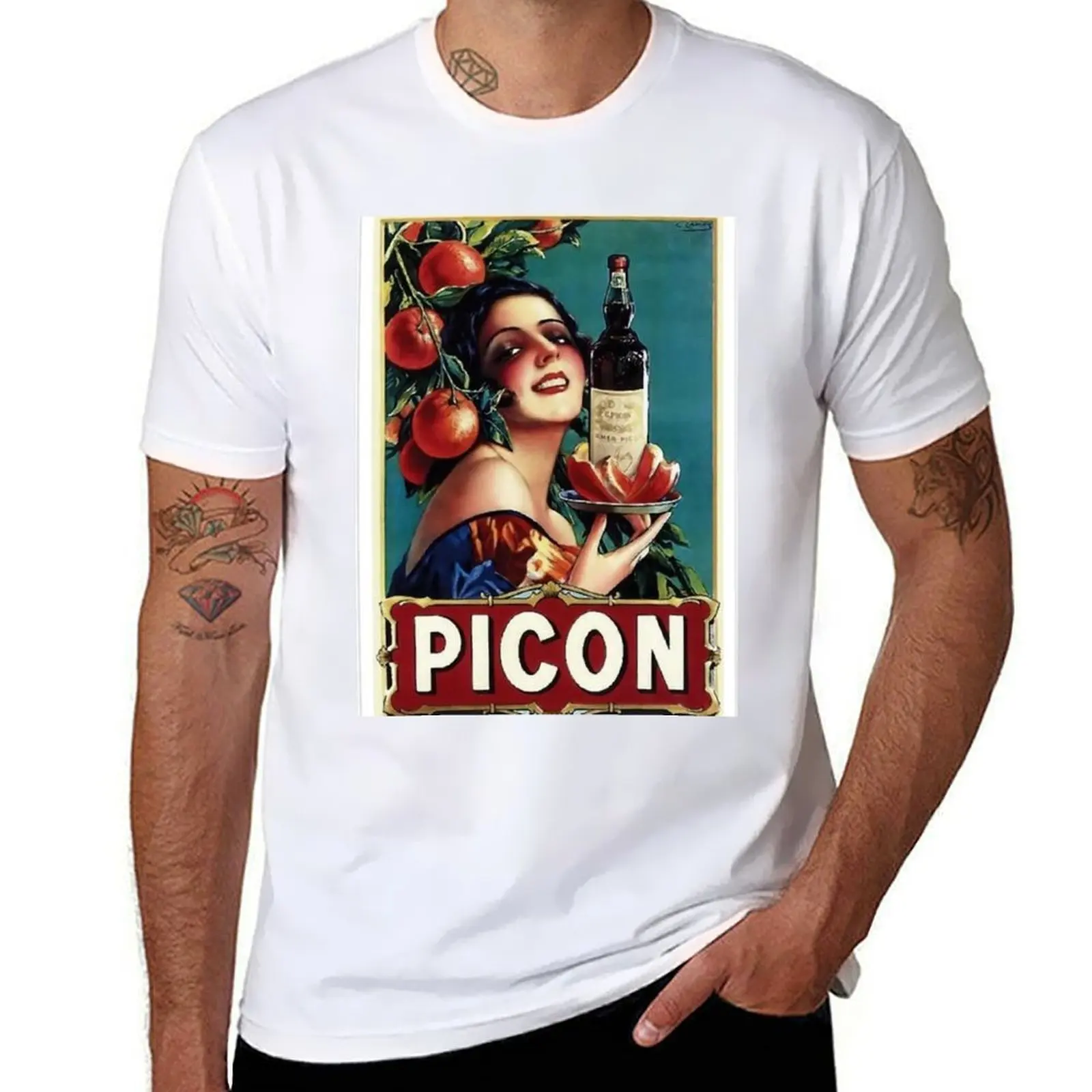 

Vintage Pub - Picon, alcoholic drink T-Shirt man t shirt heavy cotton man t shirts graphic T-Shirt