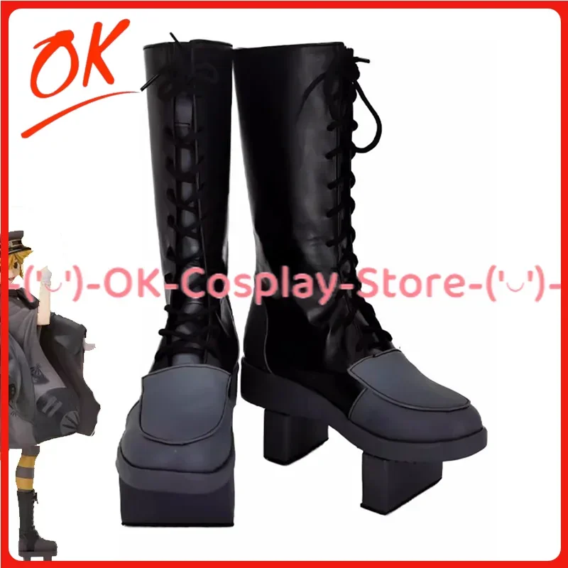 [Customized Size] Senbonzakura Rin Len Cosplay Shoes Anime Roleplay Costume Prop Halloween Carnival Party Boots PU Leather