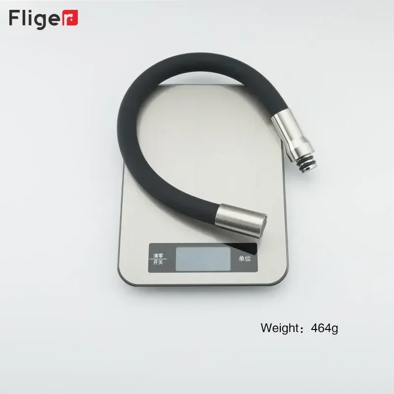 Fliger-accesorios para grifo de cocina, manguera Flexible de silicona giratoria de 360 °, tubo de grifo de agua colorido para lavabo de baño