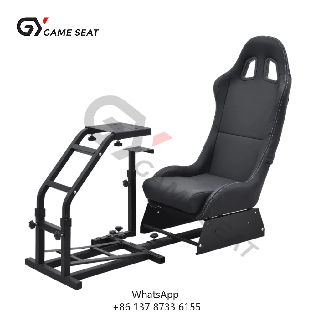 GY032 Custom Game Play Simulator Seat Sim Racing F1 Simulation Cockpit Racing Gaming Wheel Stand With Chair