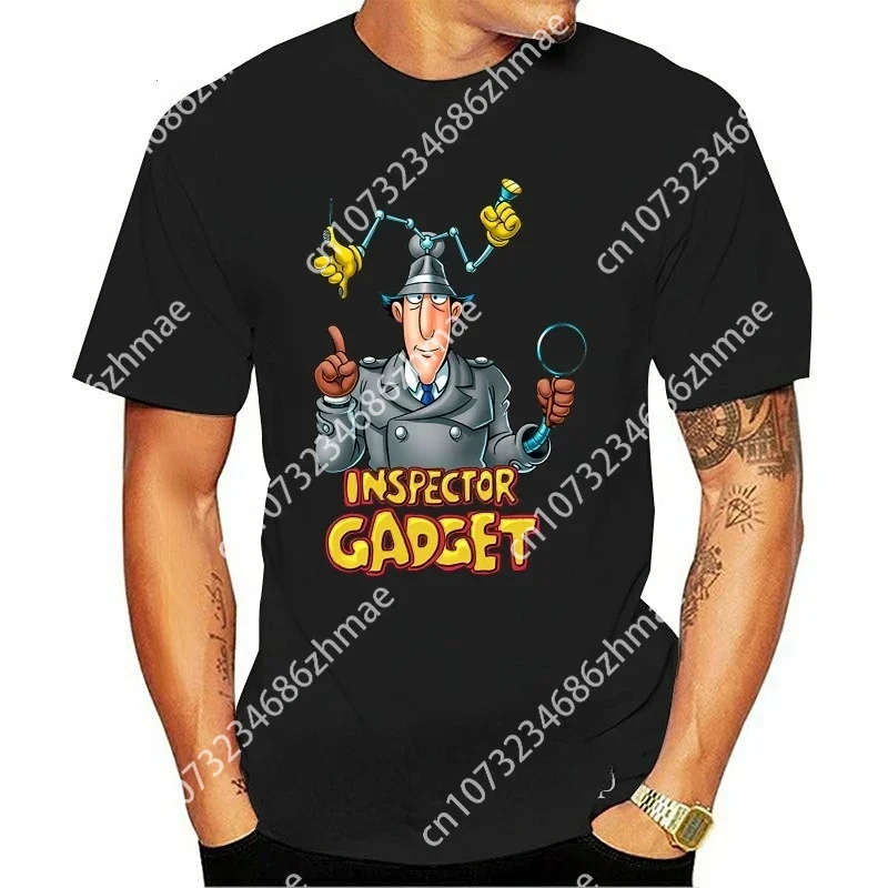 classic Cartoon: Inspector Gadget V1 Serial Tv 1982 T Shirt summer Tee Shirt O-Neck Tops Male New Fashion for Men Short Homme