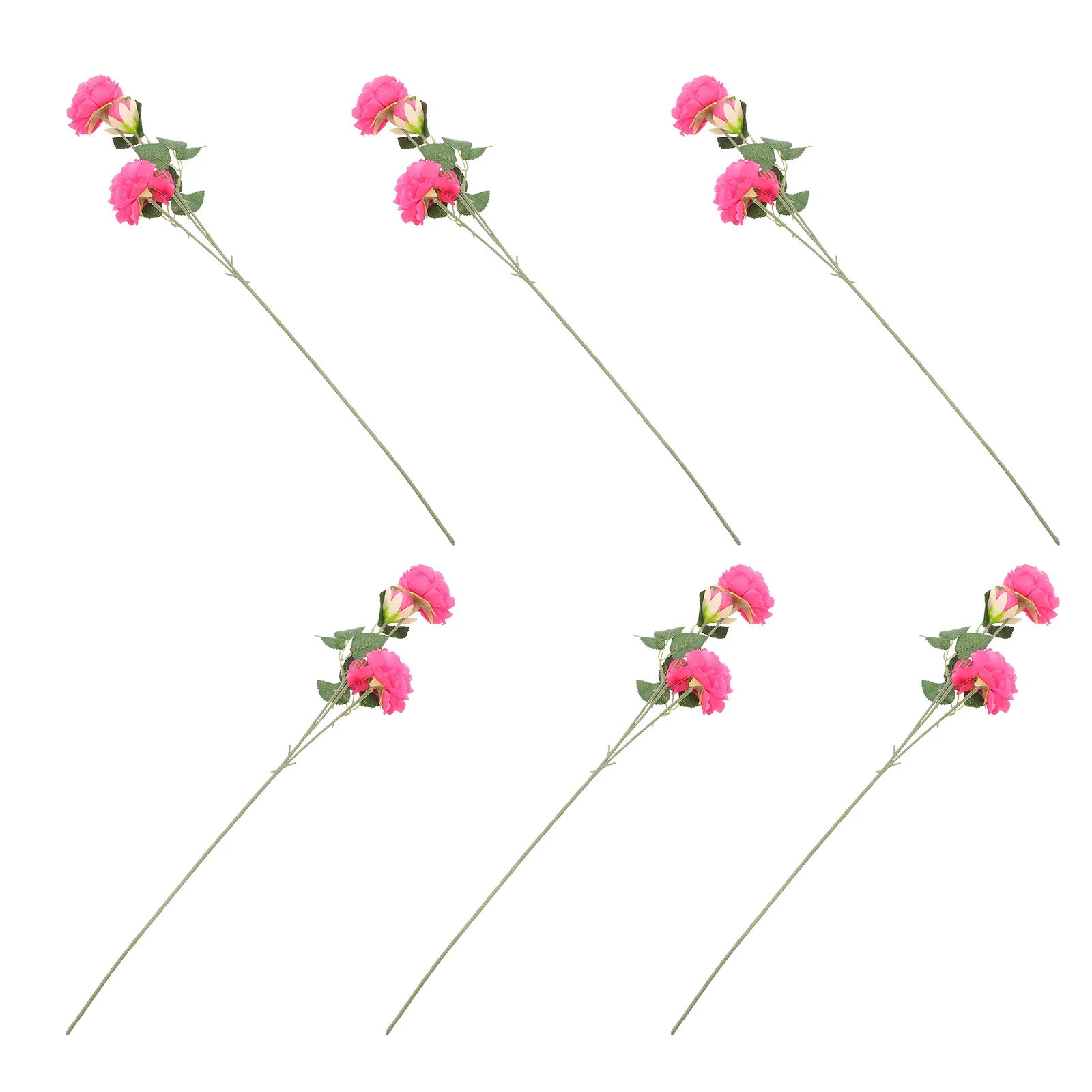 

6Pcs Artificial Peony Flowers Realistic Fake Peony Flower Bunch for Wedding Crafts DIY Decor Indoor Outdoor Festival Home Decor