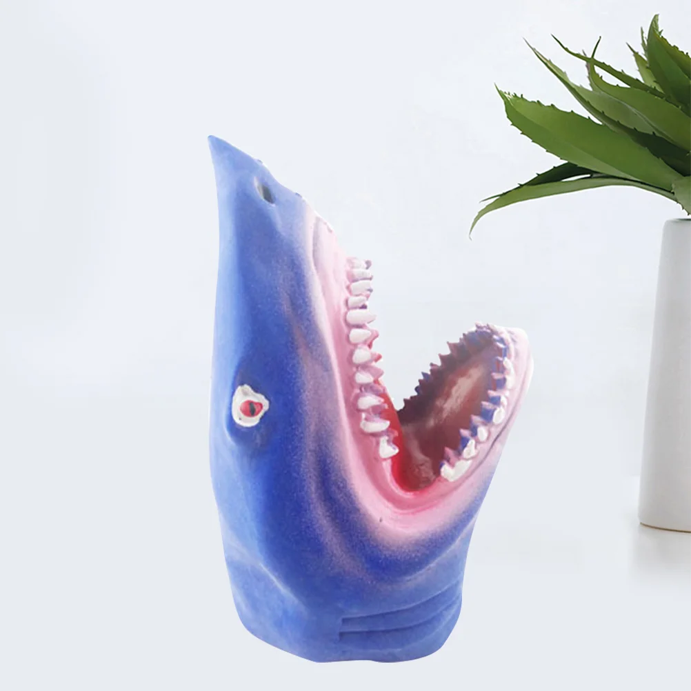 1PC Simulierte Ozean Shark Handpuppe Spielzeug Kunststoff Shark Handschuhe Spielzeug Cartoon Geschichte-zählen Requisiten eltern-kind-Interaktion Spielzeug