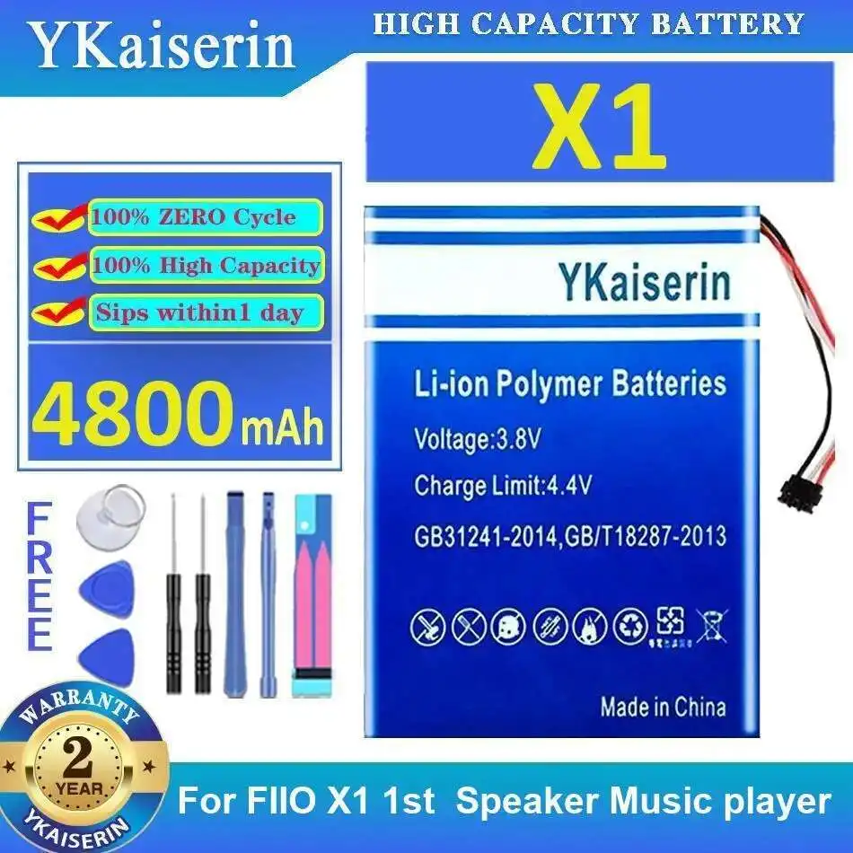 

Долговечный для Fiio X1 1St динамик, музыкальный плеер, аккумулятор 4800 мАч, высокая совместимость