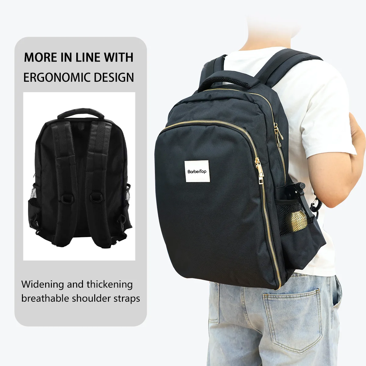 Portable Backpack Barber Hairstylist Tools Bag Large Capacity Travel Bags Multifunctional Salon Storage Shoulders Bag