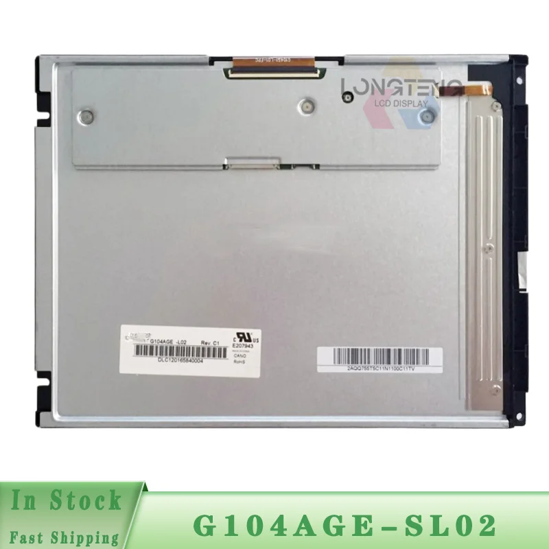 10.4‘’ G104AGE-L02 TFT LCD Screen 800*600 SVGA LVDS Wide Temperature Industrial Display Panel For Machine Controller Replacement