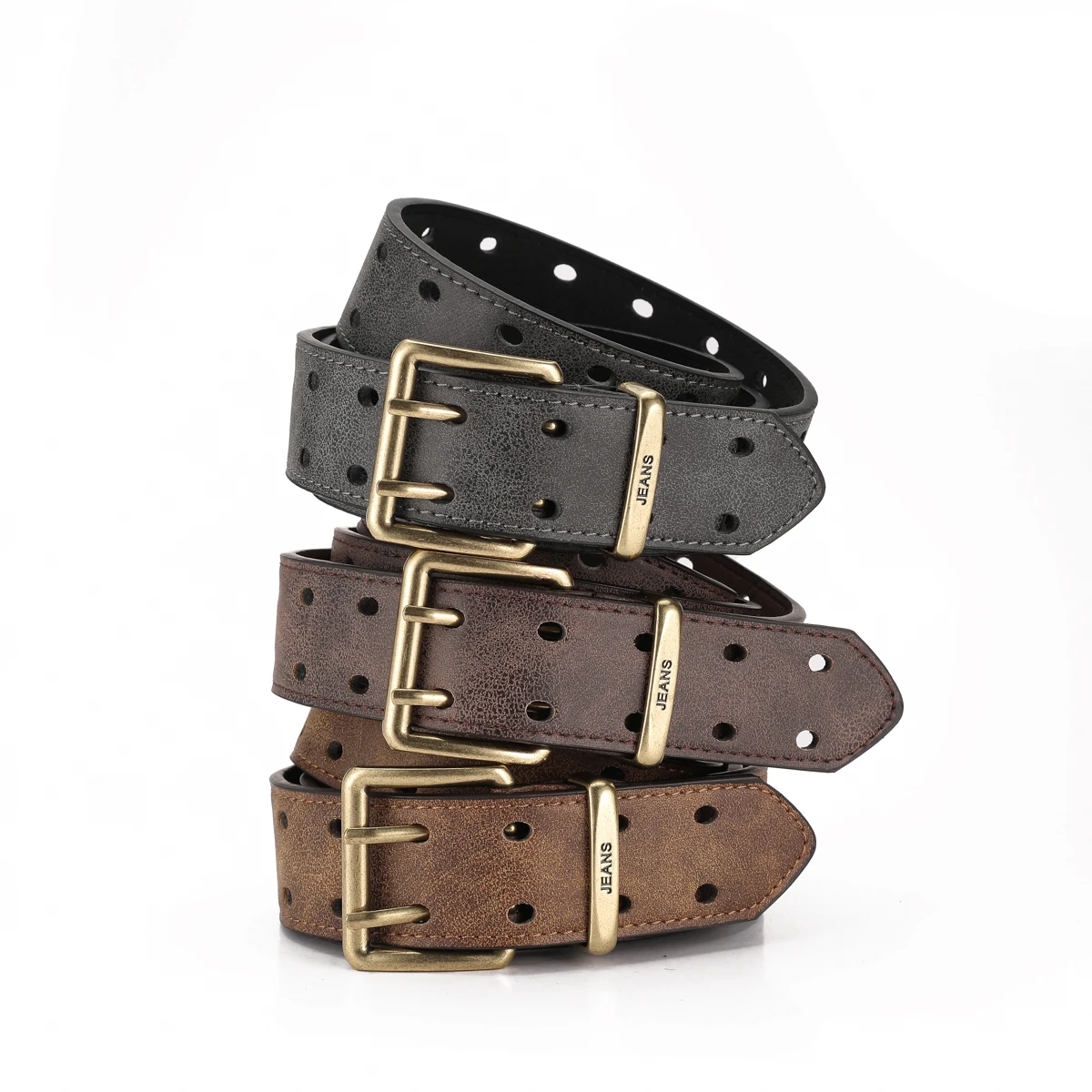 Ein Western-Style PU-Ledergürtel für Damen und Herren, ein Klassischer und Lässiger Retro-Gürtel – Detail 14