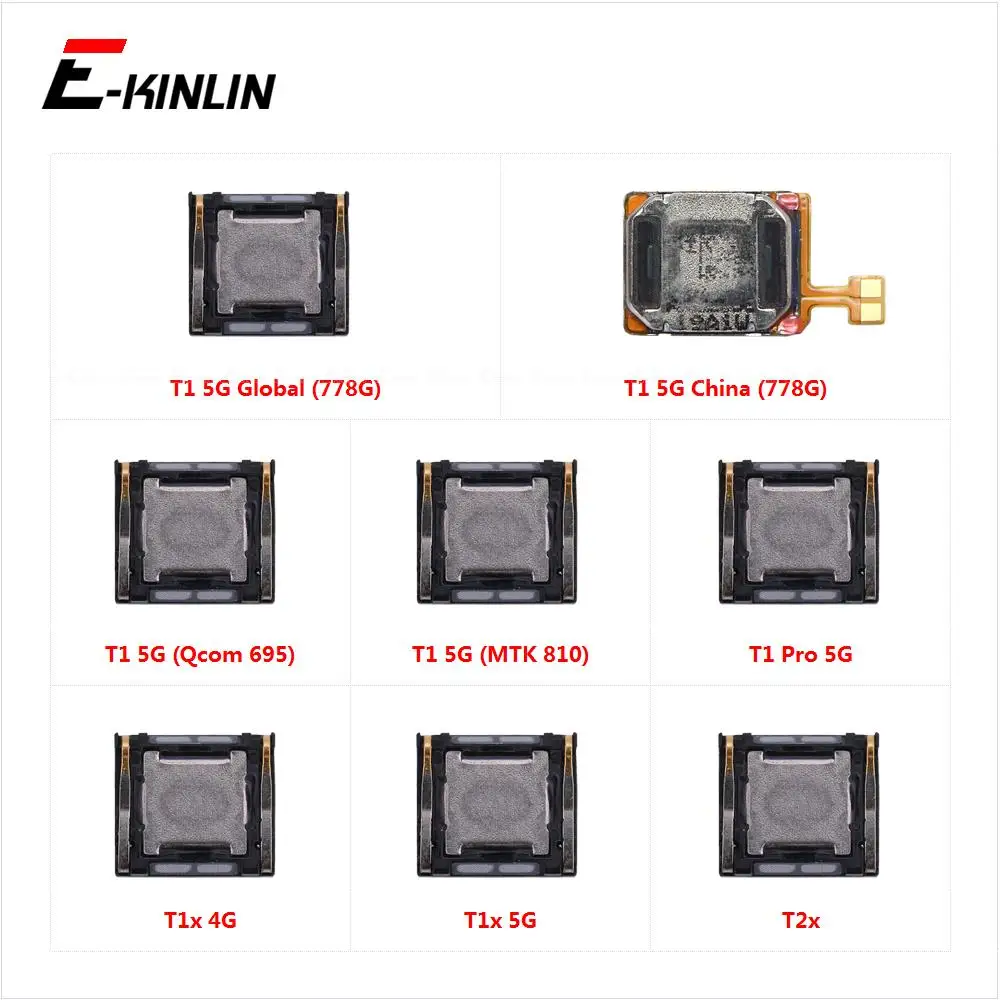 Top Ear Speaker Receiver Earpieces For Vivo T1 Global Pro T1x T2x 4G 5G Replacement Parts Flex Cable