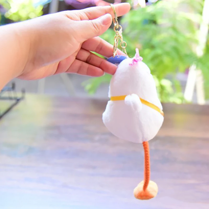 1Pcs Cartoon Cute Long Legs Chick Plush Toy Kawaii Little Yellow Chicken Doll Keychain Kids Couple BFF Backpack Charm Gifts