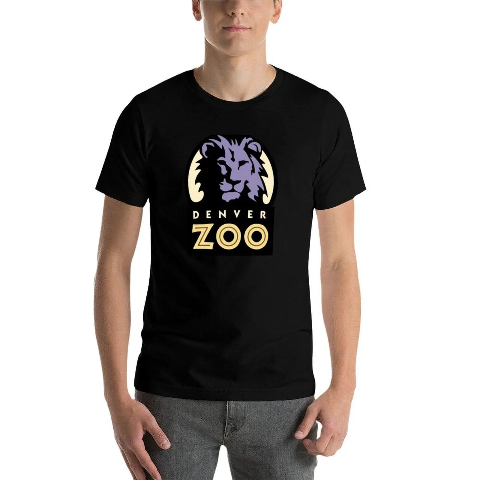 تي شيرت Denver Zoo Park Logo1 تي شيرت برسوم جرافيك للرجال تي شيرت برسومات تي شيرت