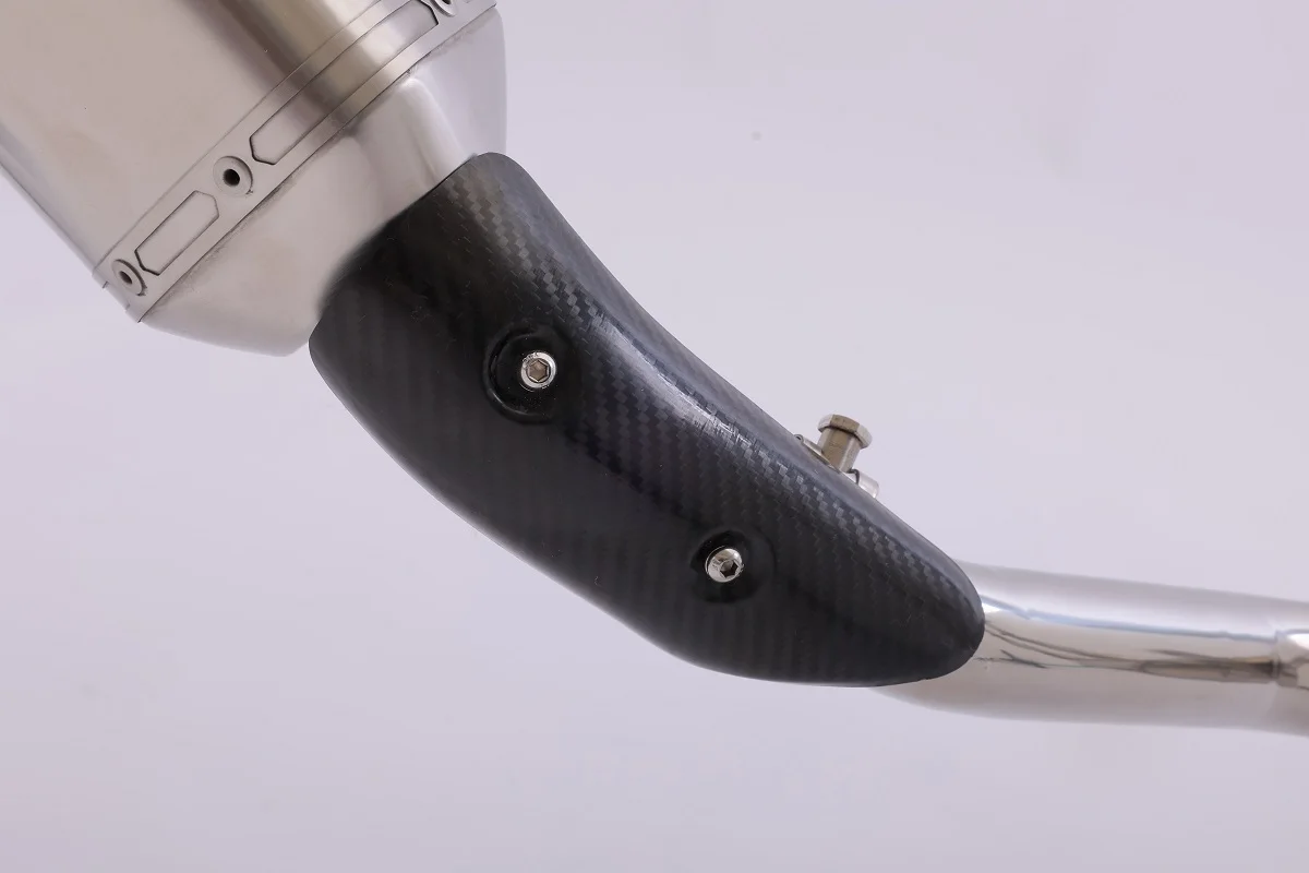 FBB دراجة نارية الملحقات أداء التيتانيوم الفولاذ المقاوم للصدأ ألياف الكربون أجزاء نظام أنابيب العادم ل 450NK