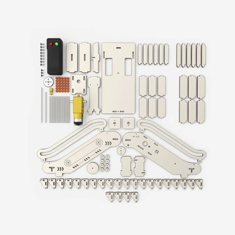 XXFE Assembly Gear Motion Escalator Project with Paint-Ready Wooden Finish
