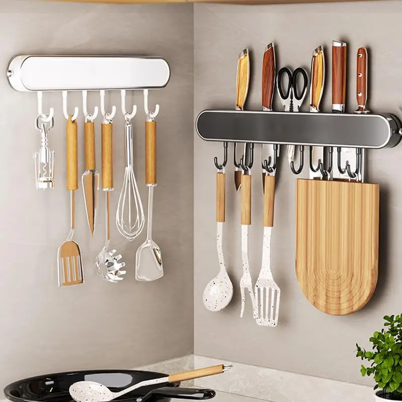 Cutter Holder For Wall Cutter Storage Rack Heavy Duty Multifunctional Kitchen Cutter Stand Space-Saving Cutters Rack Storage