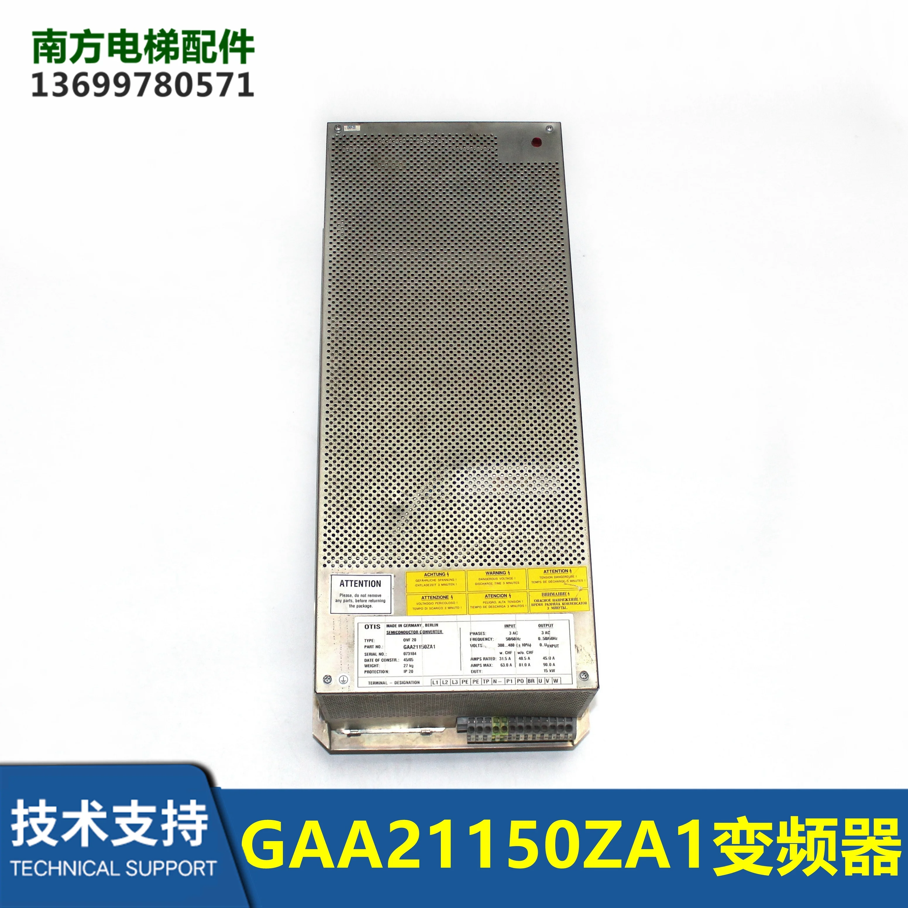 

Elevator OVF20 Inverter 9KW 15KW GCA21150D1 GAA21150ZA1 Elevator Accessories