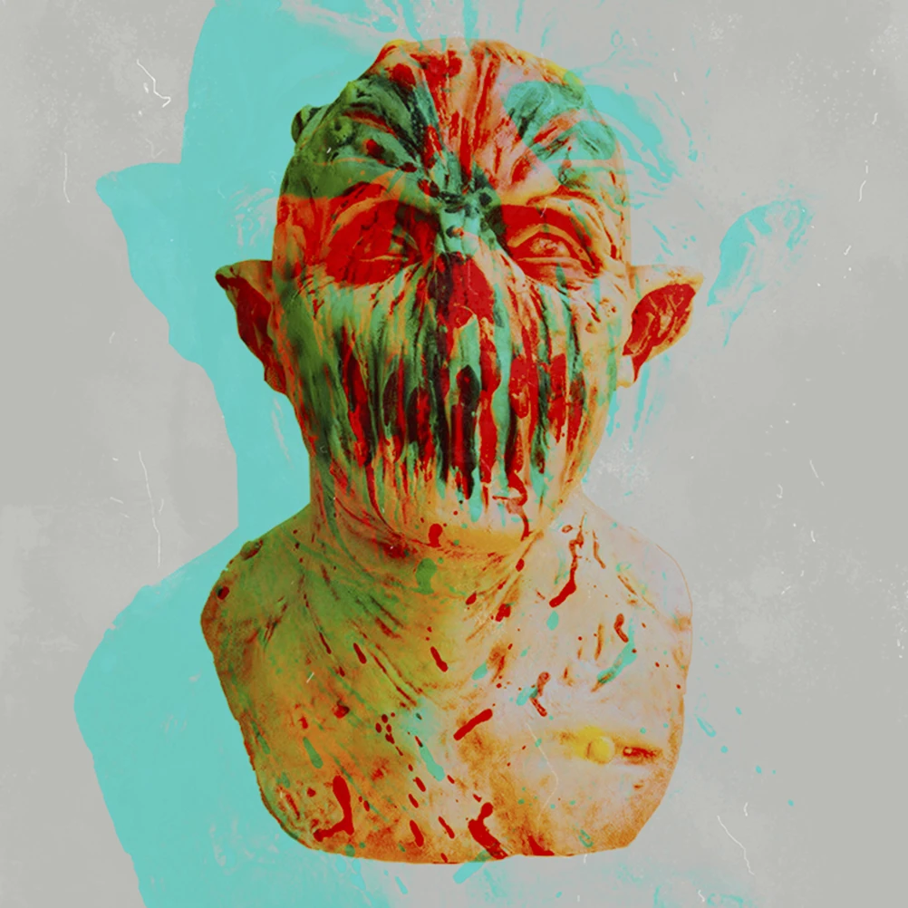 

Zombie Mask Porous Design Masquerade Halloween Face Human Head Horror Adult Party Prop