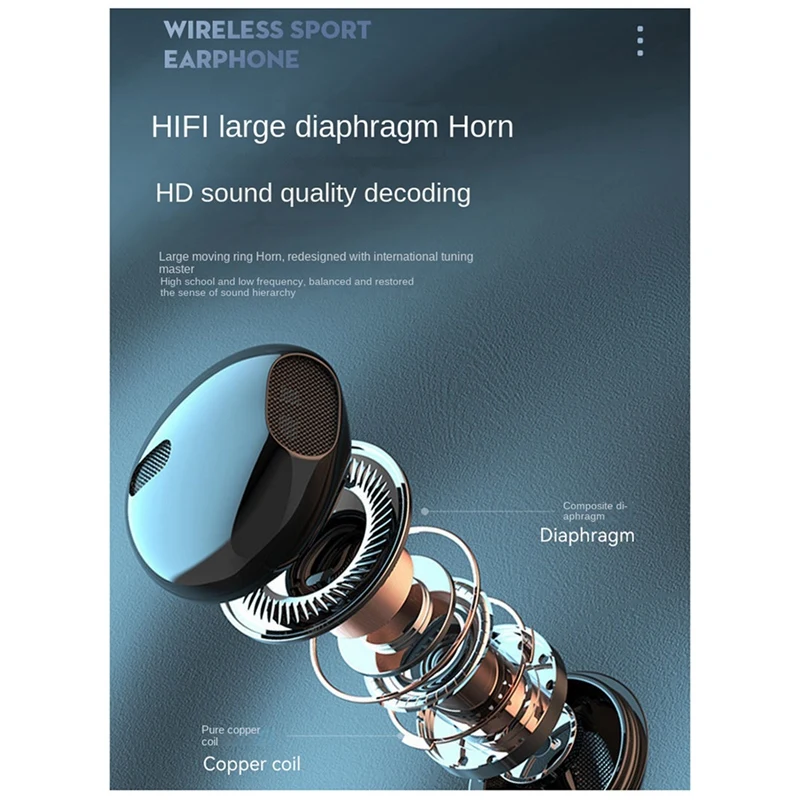 Tipo de pescoço fone de ouvido estéreo redução ruído universal esporte fone microfone sem fio bluetooth fácil instalar