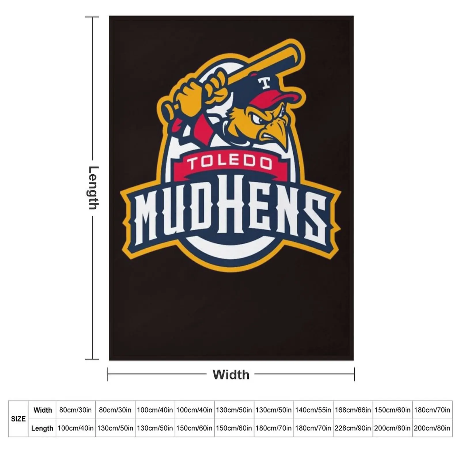 toledo mud hens,mudhens Throw Blanket Decorative Sofa Luxury Custom Decoratives Blankets