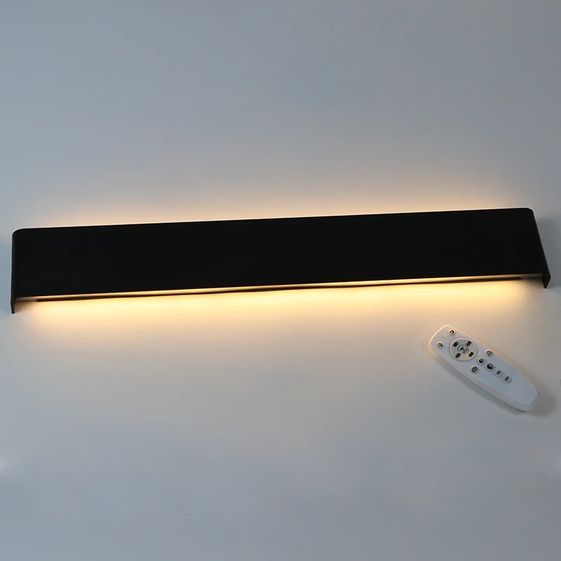 

61cm/76cm LED Wall Lamp Modern Bedroom Wall Light Living Room Stairway Lighting Decoration Aluminum Dimmable Remote Control