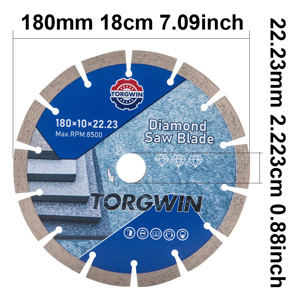 UV printing Dry cut Diamond Saw Blade 125/150/180/230mm Twin Disc Granite Marble Cutting Disc Porcelain Tile Ceramic Blades