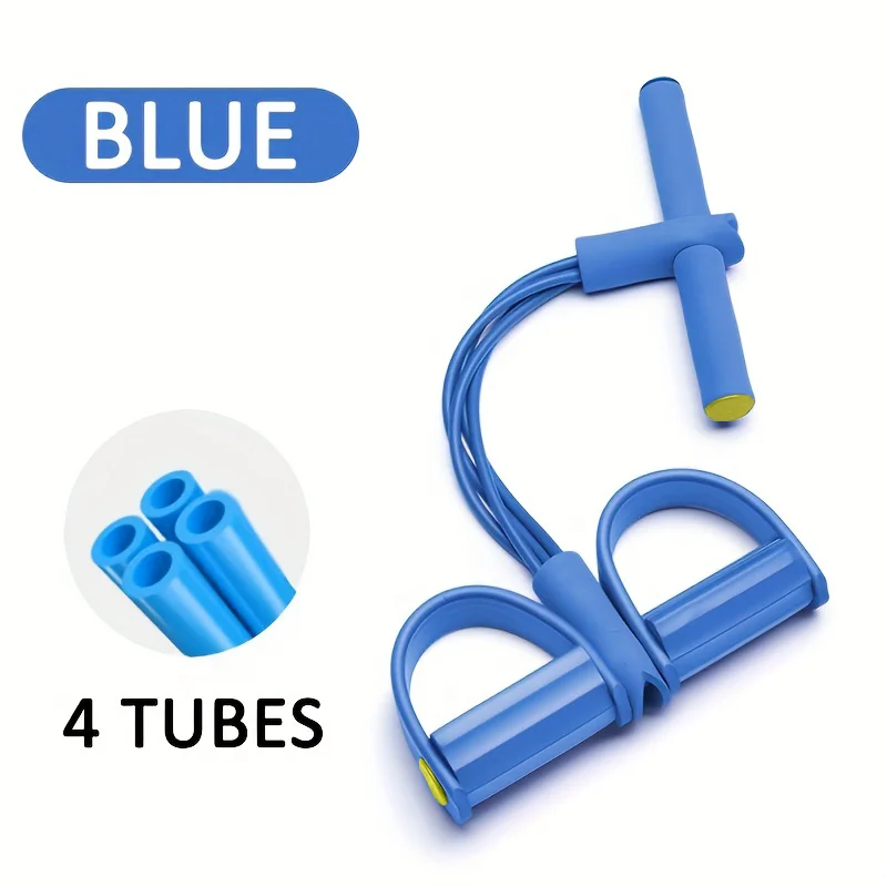 Multifunctionele pedaalspanner met vier buizen, yoga, elastische band, fitnessapparatuur voor thuis, buikversterking, spankabel