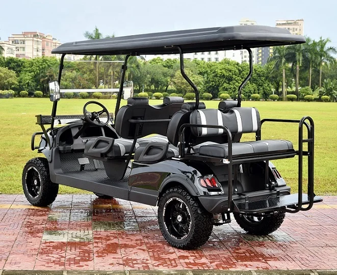 Efficient 4KW Golf Electric Sightseeing Car 6 passenger shuttles from OEM factory