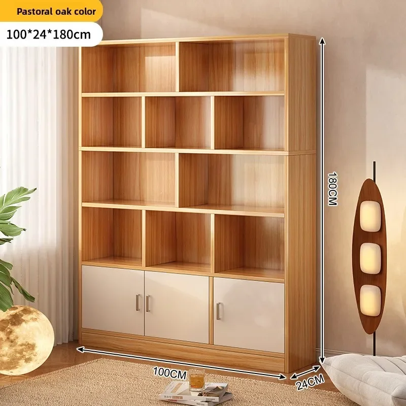 Multi-functional Bookcase Vintage Floor Shelf Office File Cabinet Wall Locker Multi-layer Storage Cabinet sturdy and durable