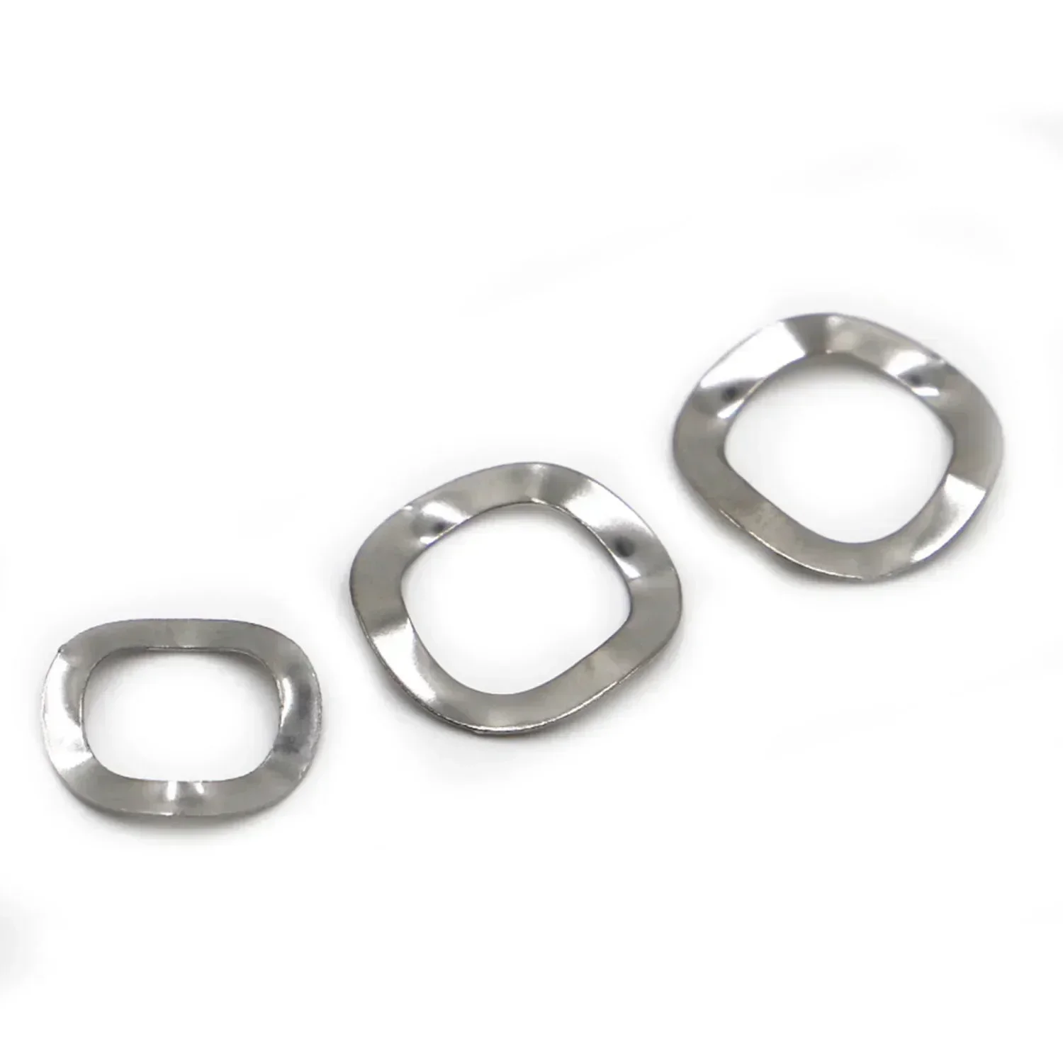 M3 M4 M5 M6 M8 M10 M12 M14 M16 M19 M23 M25 M27 M31 M39 M41 M51 304 Stainless Steel Three Wave Washers Spring Washer 0.3-0.5