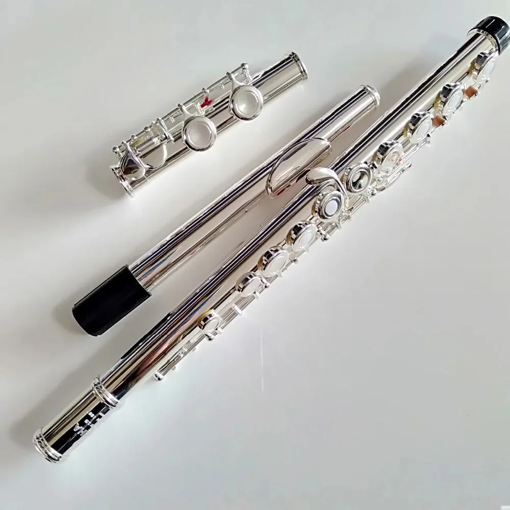 

2026 hot new Flute FL-471 Professional Cupronickel C Key 16 Hole Flute Silvering With Case