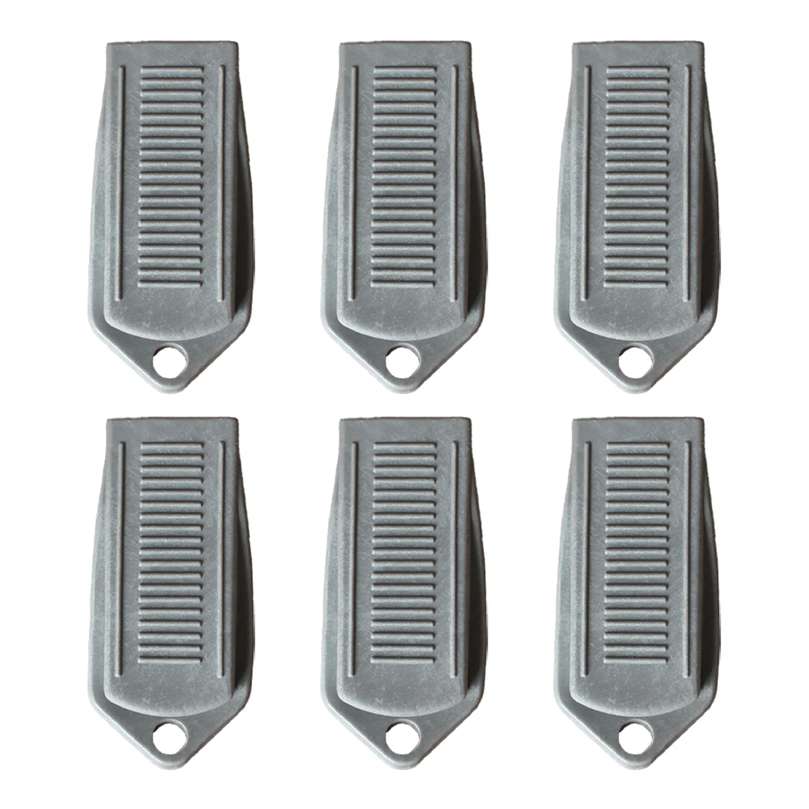 6pcs Door Stopper Floor Slanted Wedge Floor Stops Anti-Collision Door Stopper Rubber Floor Stop Prevents Doors From Closing