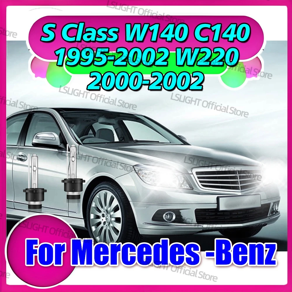 2x HID Xenon Headlight D2 D2S Lamps 35W 6000K 8000K 10000K 12V For Mercedes-Benz S Class W140 C140 1995-2002 W220 2000 2001 2002