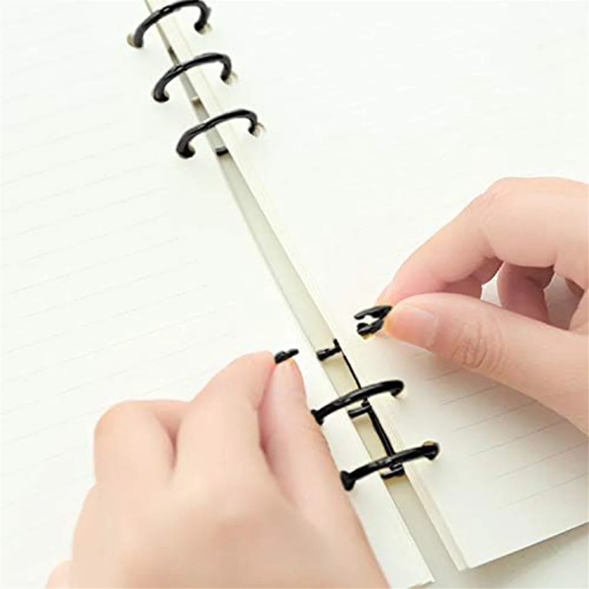 حلقات غلاف معدنية فضفاضة الأوراق ، حلقات كتب 3 حلقات ، ألبوم صور ذاتي الصنع ، دفتر ملاحظات ، دائرة مستديرة ، تقويم ، 10 من من أوراق الشجر