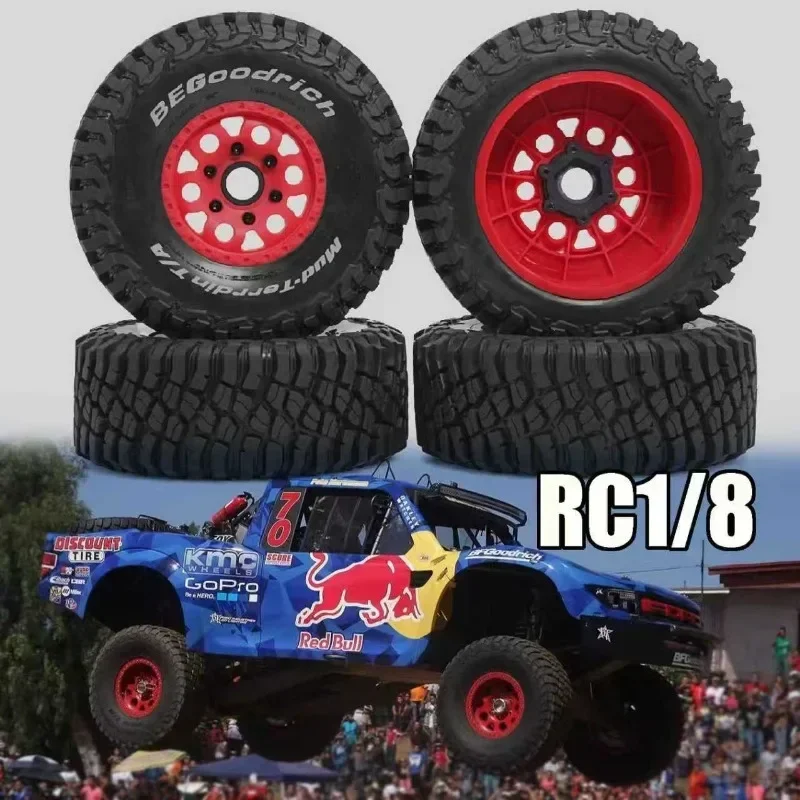 Off-Road Tires Wheels 4PCS 126*48 mm for 1:8 RC Off-road Car Buggy Arrma HSP HPI Trxs RC Model Car Haul Truck Accessories