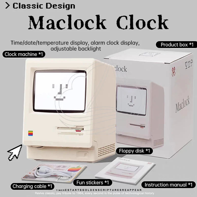 Retro Creative Desktop Alarm Clock Student Wake Up Timer Minimalist Desk Ornament Home Office Gift Decor