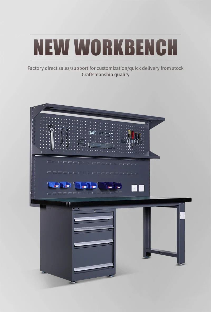 Heavy Duty Woodworking Workbench Tool Cabinet Table Inquiry about Factory Directly Sale Steel Garage Industrial