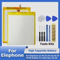 For ElephoneS7 Mini ElephoneU2 ElephoneSoldier Battery For Elephone U2 M2 S3 A4 A5 A6 S7 P8 R9 Soldier Pro Mini Max 3D 4G + Tool