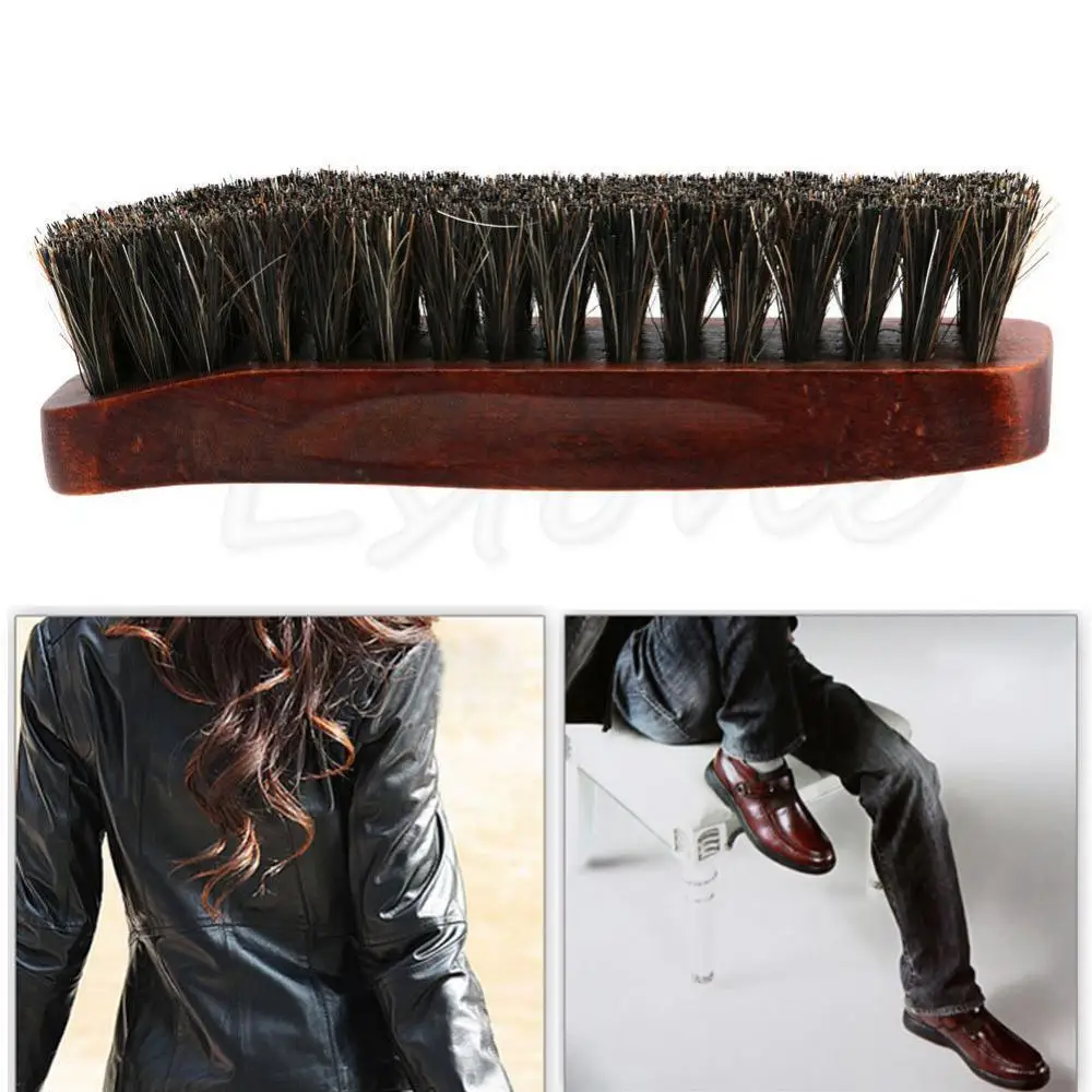 Cleaning Brush Kit Soft Horse Hair Shoe Brush Cleaner Accessory for Leather Shoe Polishes Maintenance Cleaning Brush Kit Soft Horse Hair Shoe Brush Cleaner Accessory for Leather Shoe Polishes Maintenance