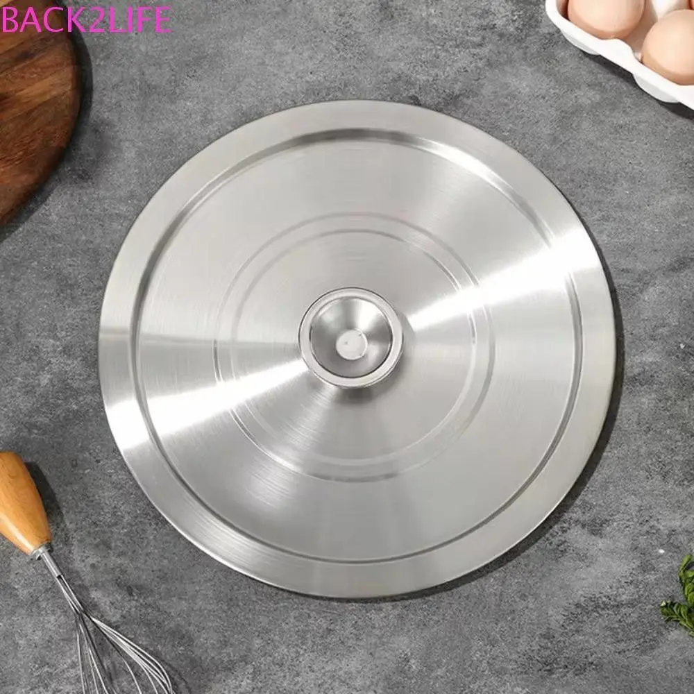 Universal 20-40cm Stainless Steel Pot Lids Universal Cookware Lid Reusable Frying PanMetal Lid Bowl Cover Restaurant Kitchenware