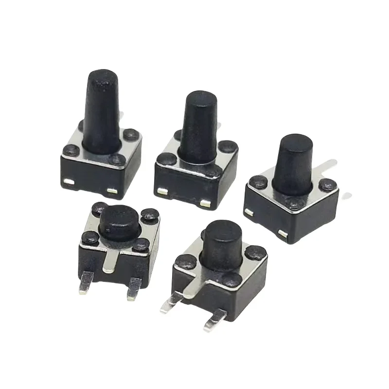 1000pcs/lot Tactile Tact Push Button Switch DIP 3-pin 4.5x4.5*3.8/5/6/7/8/9/10MM Touch Micro Switch