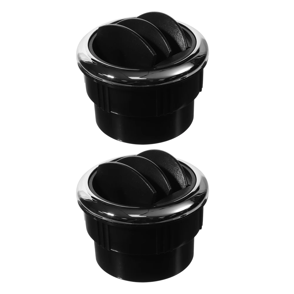 

2Pcs Rv Air Conditioning Vent Round Adjustable Multi-Directional Air Outlet Ventilation Exhaust Grille for Trailer
