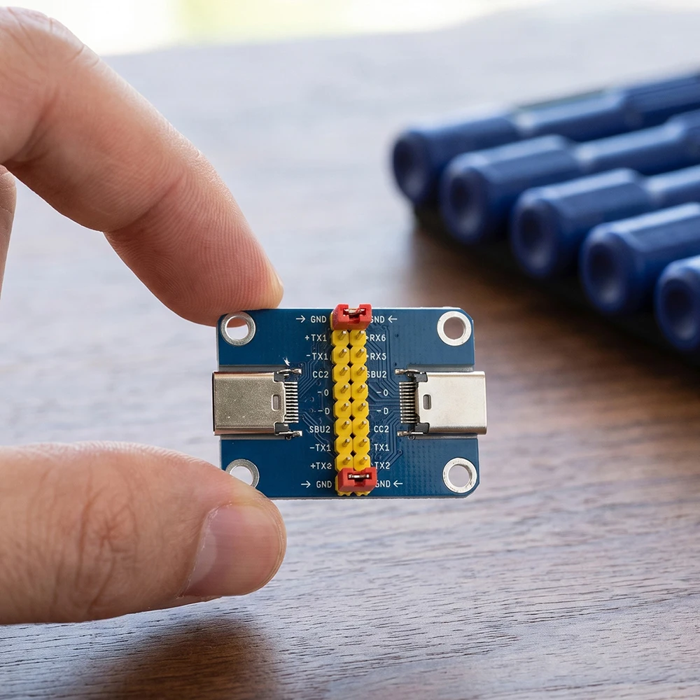 Typ-C-Stecker-auf-Buchse-Testplatine USB 3.1 Reversibler Stecker 2,54mm Stiftleisten-Adapter – Detail 3