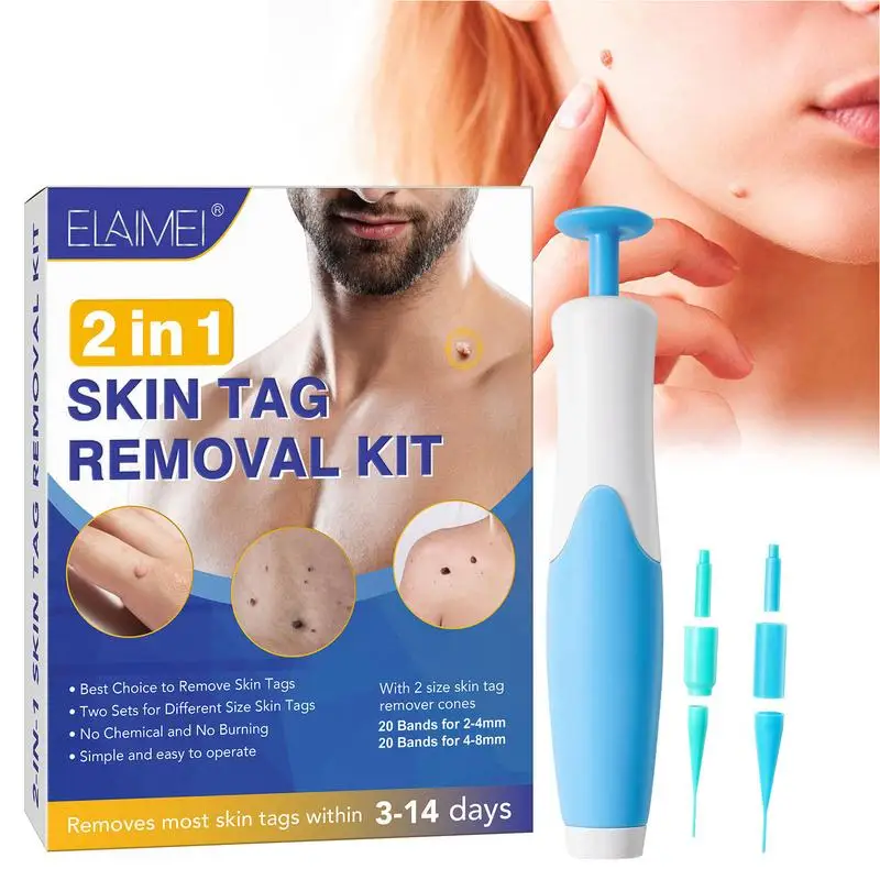 Upgraded Skin Tag Remover Pen Skin Tags & Moles Removal Kit Painless & Safe Remove Small To Large Sized 2mm To 8mm Skin Tag