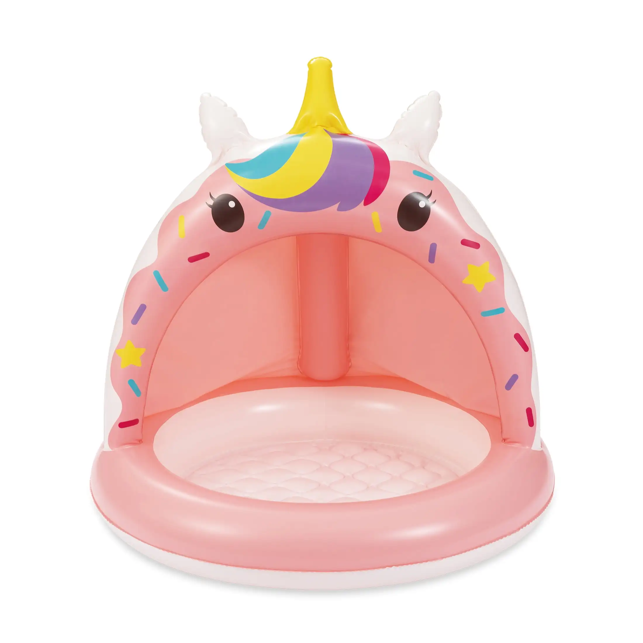 

Inflatable Unicorn Shaded Pool, Round, Pink, Suitable for Children 1-3 Years Old, Unisex， swimming pool for kids