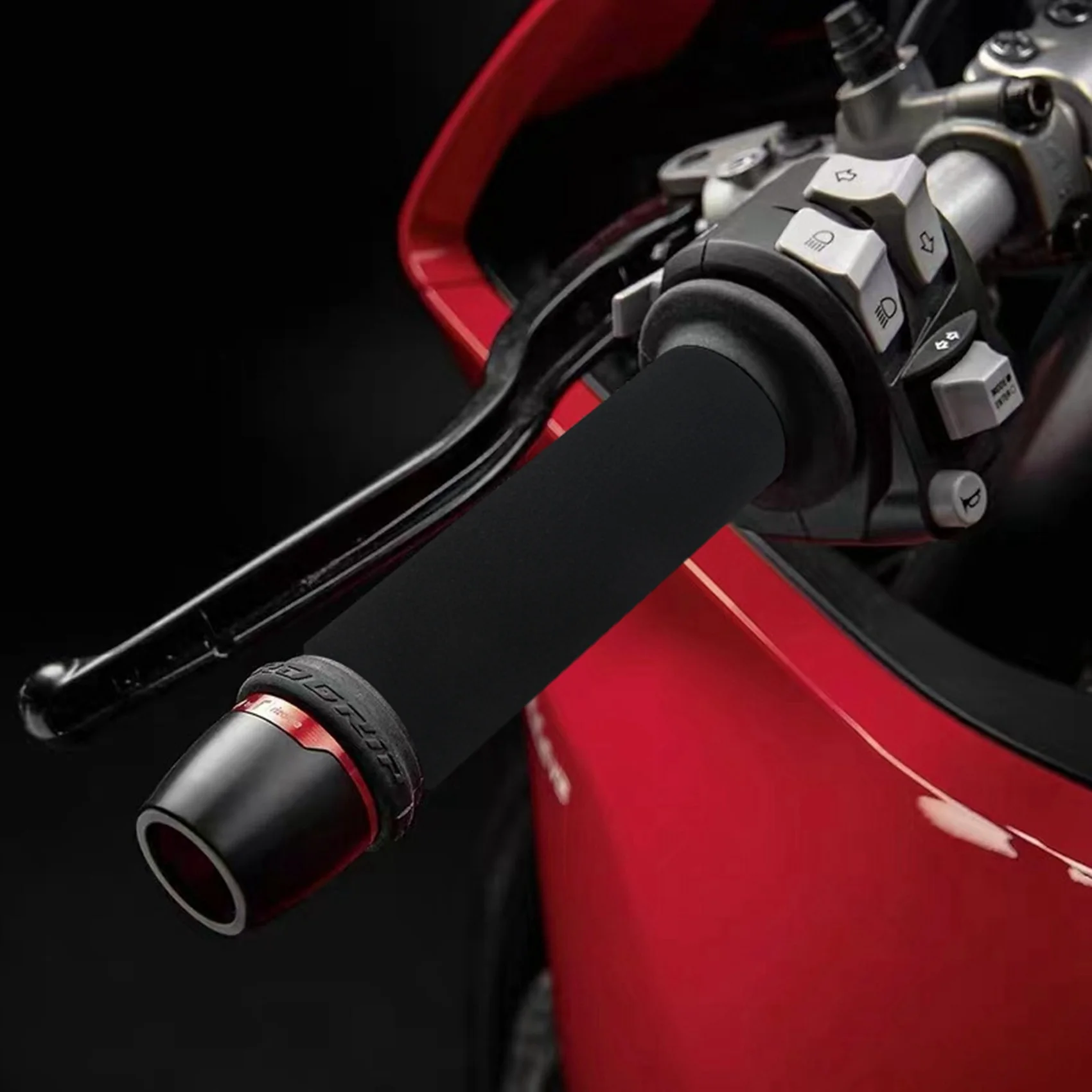 오토바이 슬립온 폼 진동 방지, 편안한 핸들 바 그립 커버 적용 슬리브, 내경 2.7-3.0 cm, 2 개