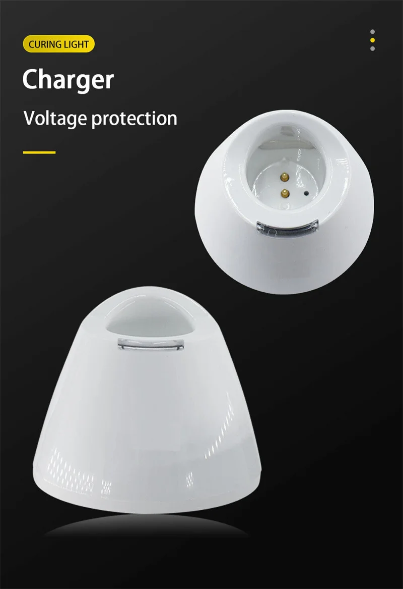 MaxCure9 Dental Drahtlose LED-Härtungslampe Photopolymer UV-härtendes Harzlicht Hochleistungs-2300 mW/cm2 Zahnheilkunde-Härtungsmaschine – Detail 7
